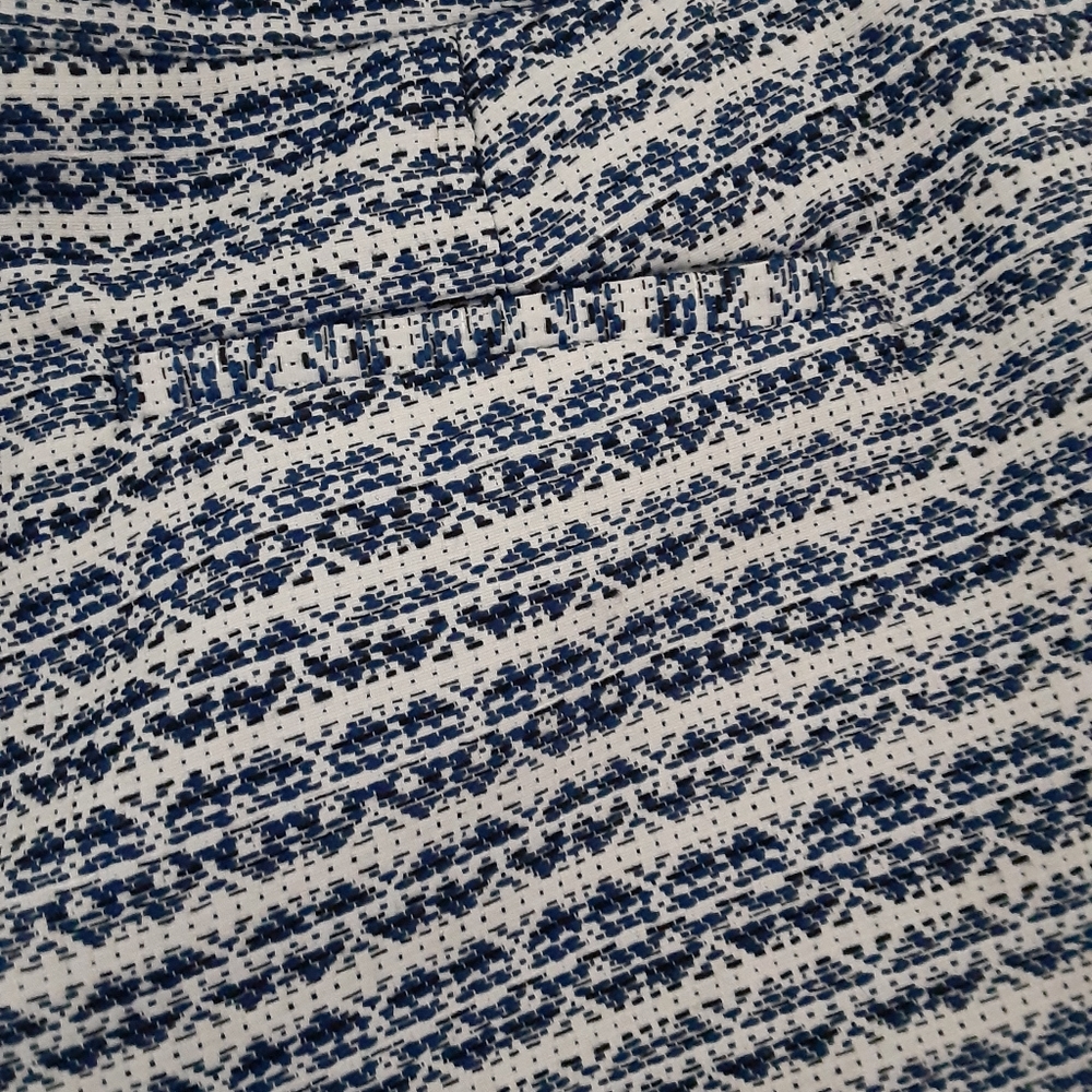 Liz Claiborn navy summer Tapestry shorts sz 14 - Picture 6 of 8